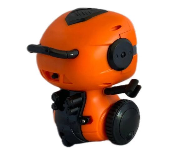 RC interaktív TalkBot robot vysielačka s režimom chôdze v oranžovej farbe 2,4GHz