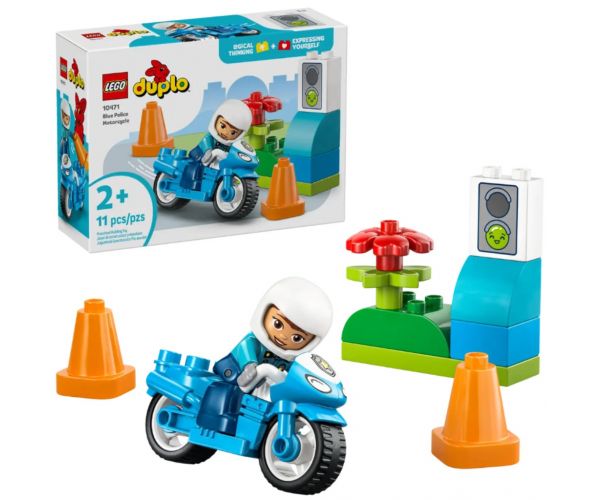 LEGO® DUPLO®: Modrá policajná motorka (10471)