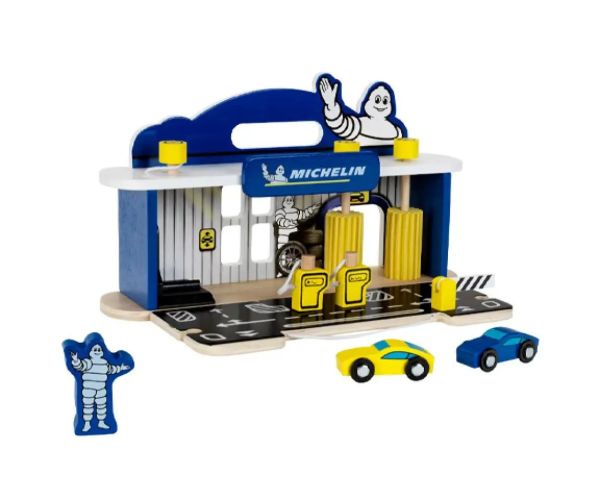 Drevený Michelin servis s príslušenstvom