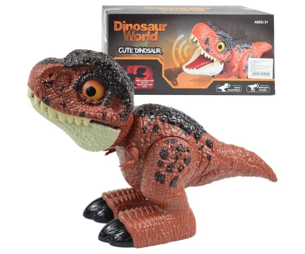 Dino World: T-Rex baby dinosaurus so zvukovými efektmi 25cm