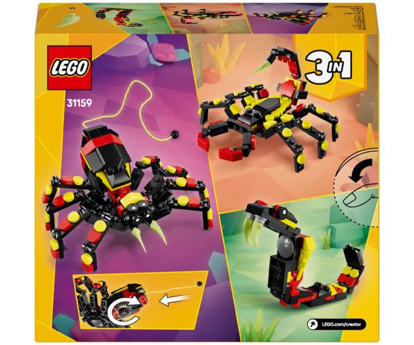 LEGO® Creator: Divoké zvieratá: Prekvapeniami plný pavúk (31159)