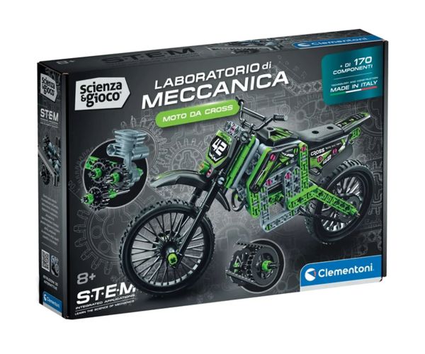 Veda a hra: Mechanika zostaviteľný X-Treme motocross - Clementoni