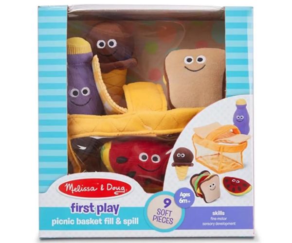 Plyšový piknikový košík 9 dielny set - Melissa & Doug