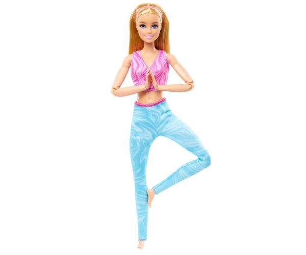 Barbie: Flexibilná joga bábika so svetlými vlasmi - Mattel