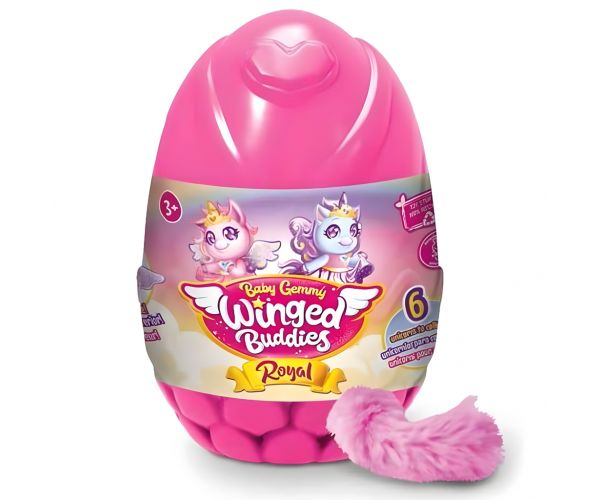 Baby Gemmy: Unikornis plüss meglepetés tojás 16cm