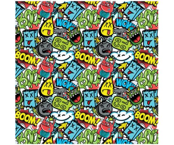 Green BOOM mintás csomagolópapír 100x70cm