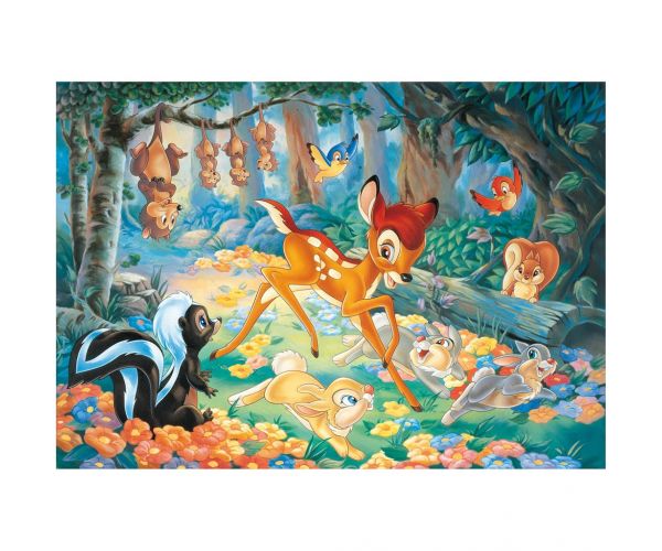 Bambi 2 az 1-ben 60db-os puzzle és színező 50x35cm - Lisciani