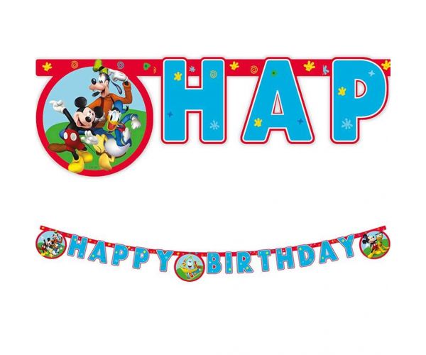 Mickey egér szülinapi party banner 200cm