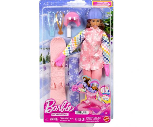 Barbie: 65. évfordulós karrierbaba - Snowboardos baba - Mattel