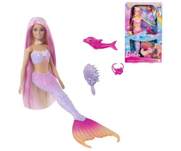 Barbie: Színváltós sellő baba kiegészítőkkel - Mattel