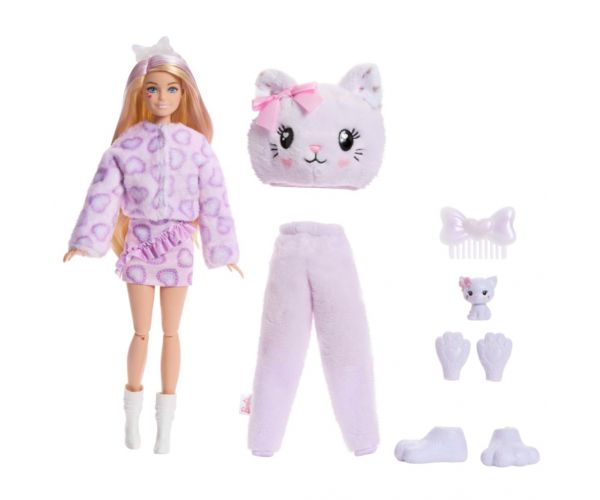 Barbie: Cutie Reveal meglepetés baba - Cica - Mattel