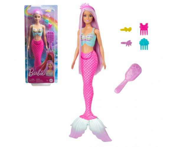 Barbie Dreamtopia: Varázslatos frizura sellő baba 2024 - Mattel