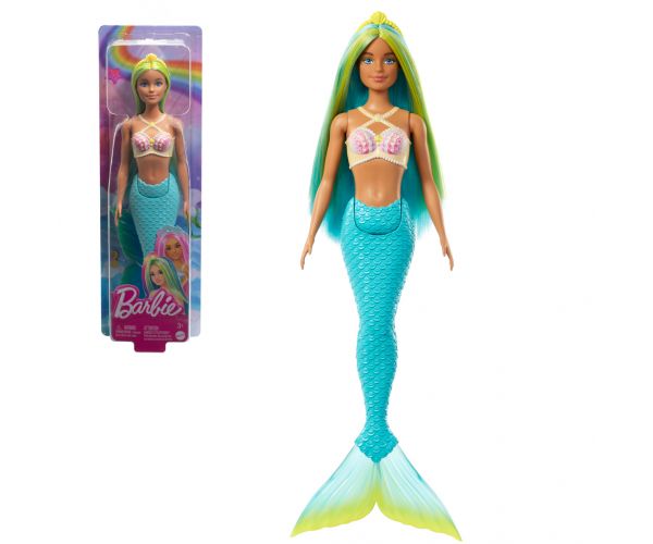 Barbie Dreamtopia: Sellő baba kék hajjal és uszonnyal - Mattel