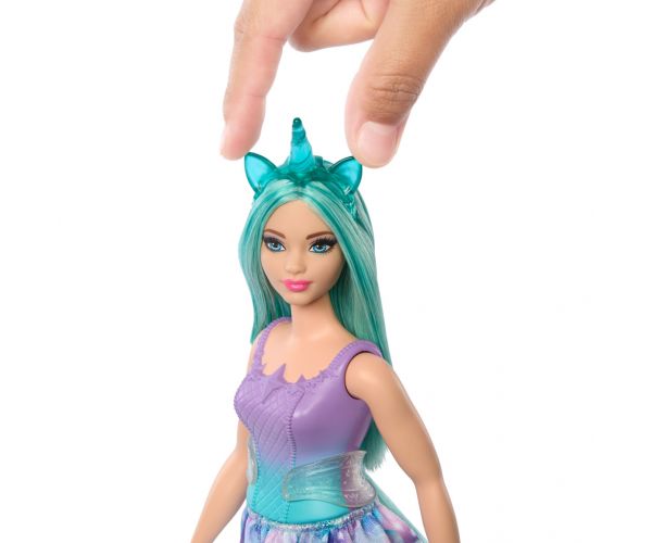Barbie Dreamtopia: Unikornis baba kék-lila ruhában - Mattel