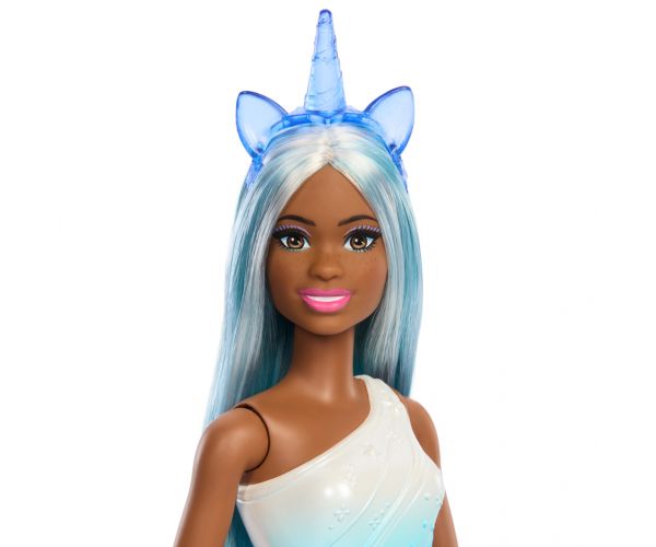 Barbie Dreamtopia: Unikornis baba kék szivárványos ruhában - Mattel