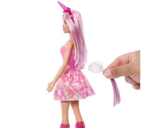 Barbie Dreamtopia: Unikornis baba rózsaszín ruhában - Mattel