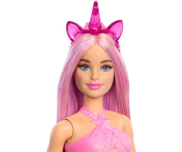 Barbie Dreamtopia: Unikornis baba rózsaszín ruhában - Mattel
