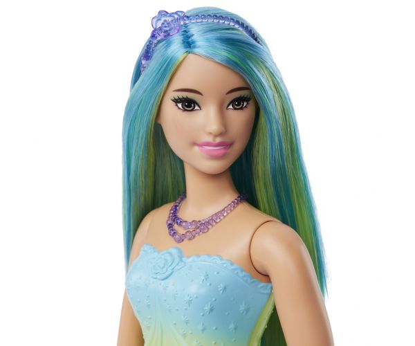 Barbie Dreamtopia: Hercegnő baba kék pillangós ruhában - Mattel