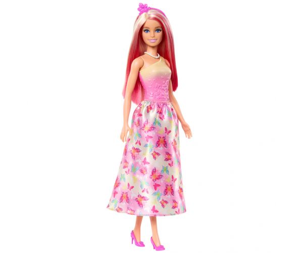 Barbie Dreamtopia: Hercegnő baba rózsaszín pillangós ruhában - Mattel