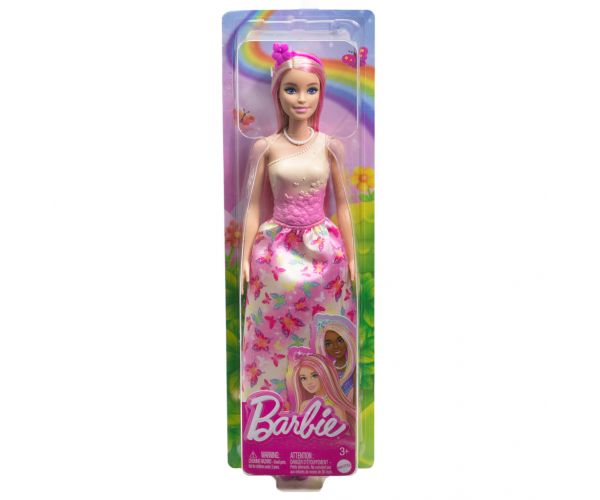 Barbie Dreamtopia: Hercegnő baba rózsaszín pillangós ruhában - Mattel