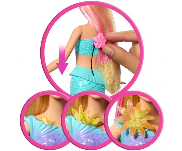 Barbie Dreamtopia: Virágvarázs sellő baba - Mattel
