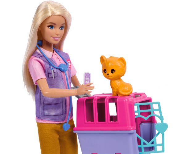 Barbie: Vadállatmentő karrierbaba kiegészítőkkel - Mattel