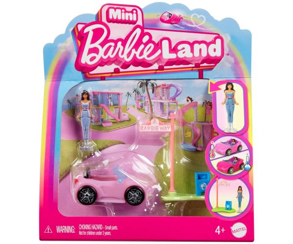 Barbie: Mini BarbieLand járművek - Álom autó szett - Mattel