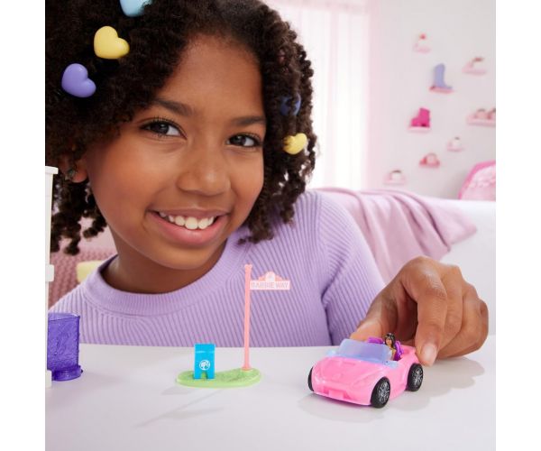 Barbie: Mini BarbieLand járművek - Álom autó szett - Mattel
