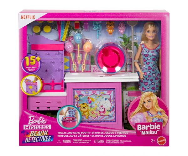 Barbie Mysteries: Beach Detectives - Vattacukor stand játékszett babával - Mattel
