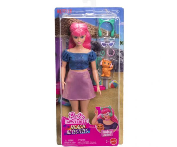 Barbie Mysteries: Beach Detectives - Daisy baba kiegészítőkkel - Mattel
