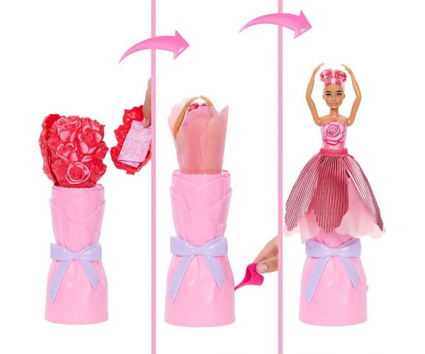 Barbie Reveal: Virágvarázs meglepetés baba - Rózsa - Mattel