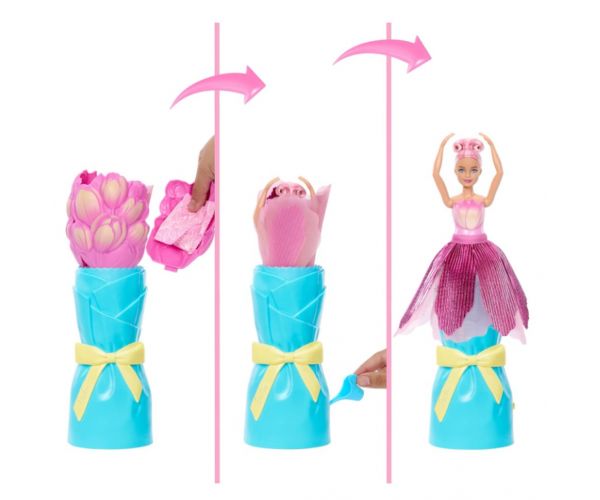 Barbie Reveal: Virágvarázs meglepetés baba - Tulipán - Mattel