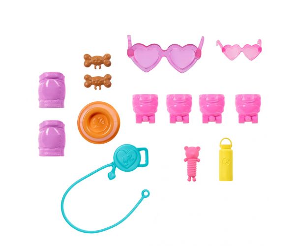 Barbie Kutyasétáltó Görkoris Szett - Szőke Baba - Mattel