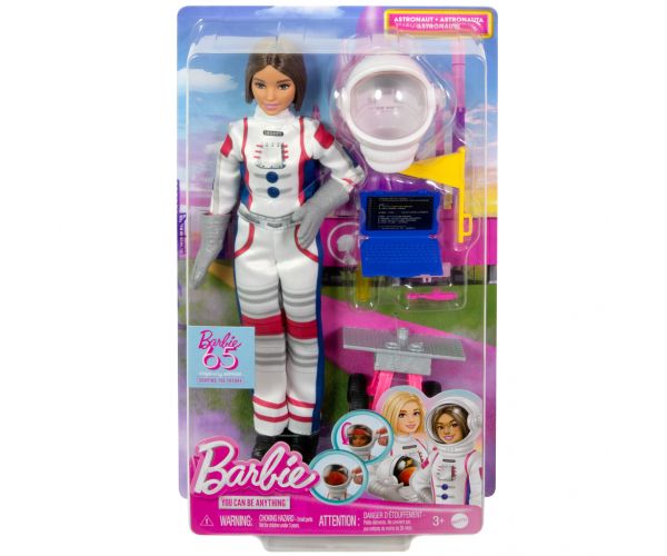 Barbie: 65. évfordulós karrier játékszett - Űrhajós baba kiegészítőkkel - Mattel