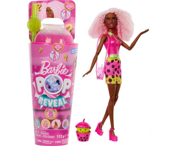 Barbie: Slime Reveal Bubi buli Rózsaszín baba - Mattel