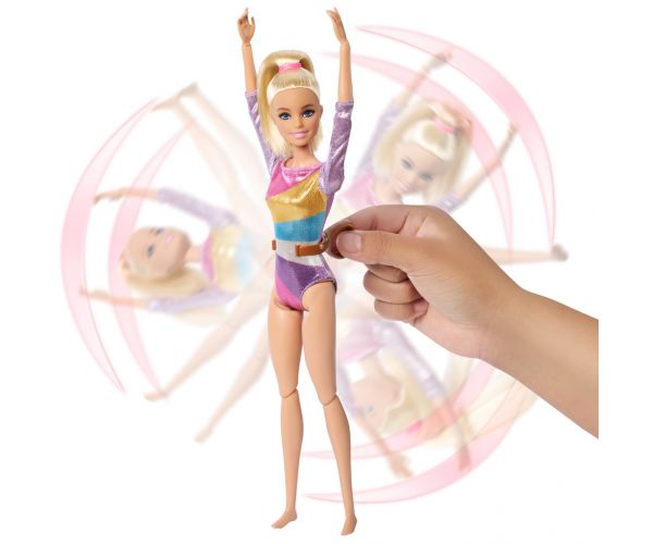 Barbie: Tornász baba játékszett kiegészítőkkel - Mattel