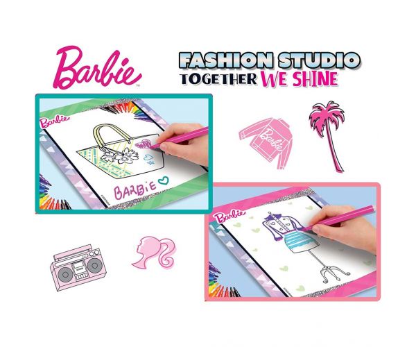 Barbie Together We Shine színező és öltöztető szett - Lisciani
