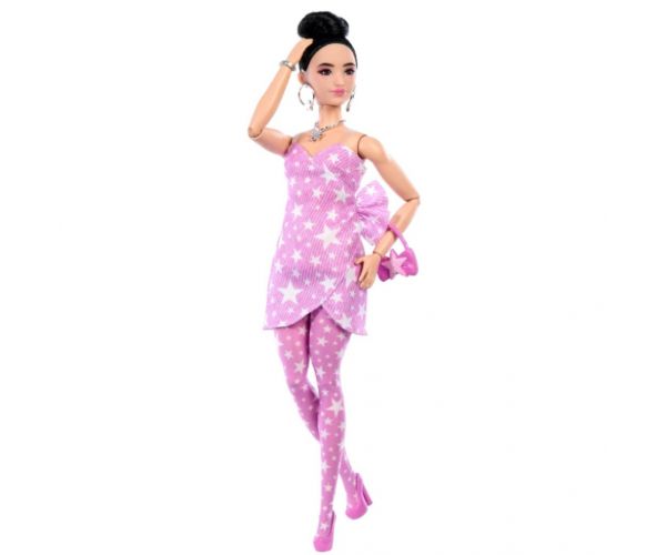 Barbie: Trendi barátnők baba csillagos ruhaszettben - Mattel