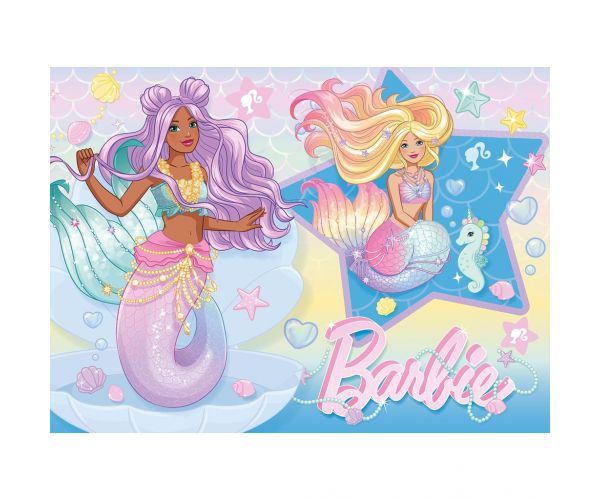 Barbie sellő barátnők 24db-os Eco mini puzzle 35x25cm - Lisciani