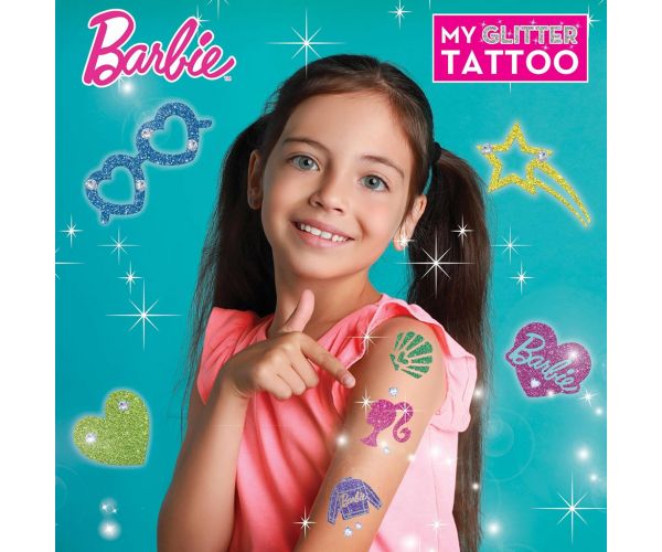Barbie csillámtetoválás szett - Lisciani