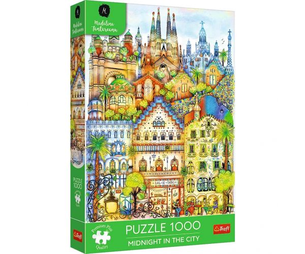 Barcelona éjfélkor 1000db-os Prémium plus quality puzzle - Trefl