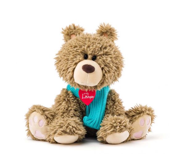 Bariboo borzos maci plüssfigura sállal 25cm - Lumpin