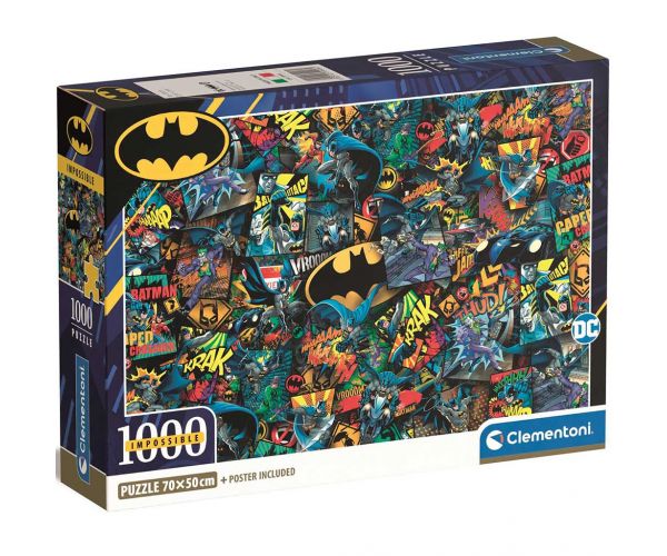Batman 1000db-os lehetetlen puzzle 70x50cm - Clementoni