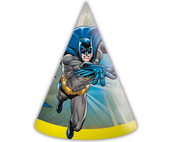 Batman papír party kalap 6db-os szett