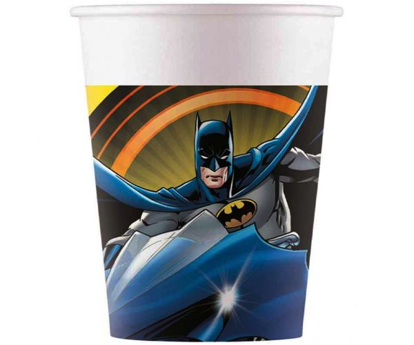 Batman papírpohár 8db-os szett 200ml