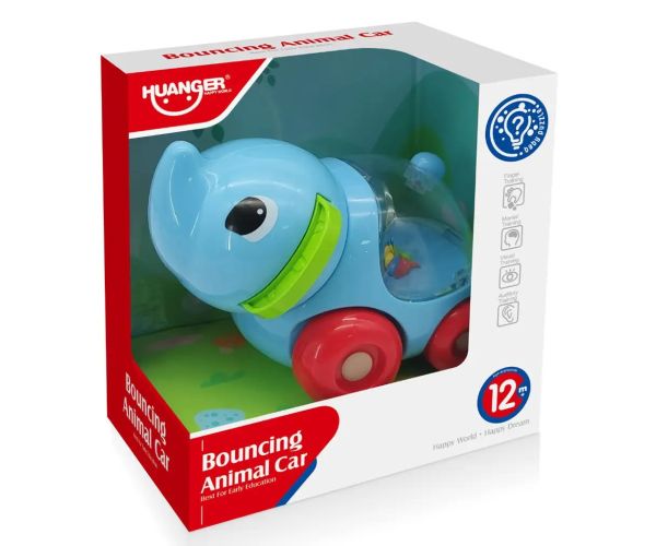Happy World: Valjúci sa hrkálkajúci slon 11cm
