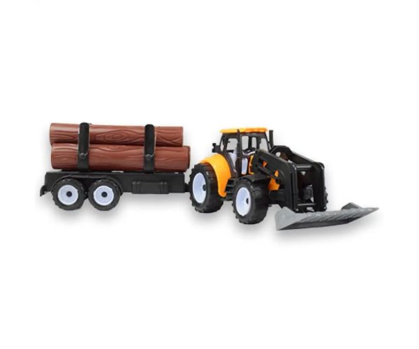 Engineering Truck: Traktor s vlečkou na drevo v rôznych verziách 43 cm