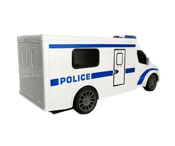 RC Policajný mikrobus na diaľkové ovládanie, so svetlom a zvukom 1:18  20cm