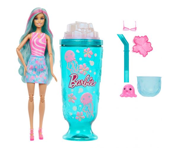 Barbie Reveal illatos Shaker sorozat türkiz hajú baba medúza figurával - Mattel
