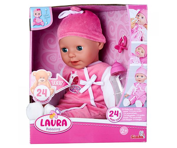 Laura baba hanggal és cumival 38cm - Simba Toys
